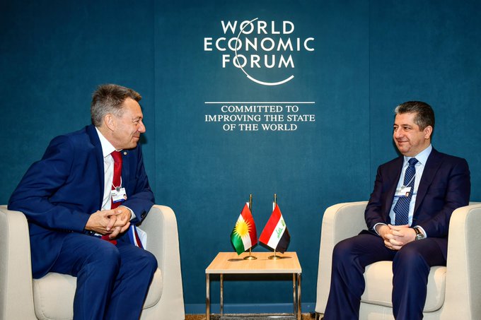 Kurdistan Prime Minister holds talks in World Economic Forum