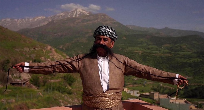  Iraqi man seeks Guinness World Record for longest mustache