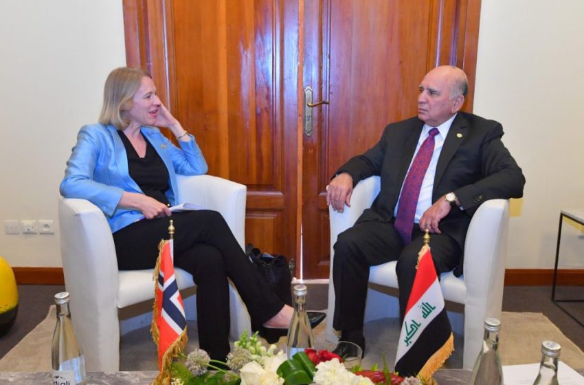  Iraqi FM calls on his Norwegian counterpart to open embassy in Baghdad