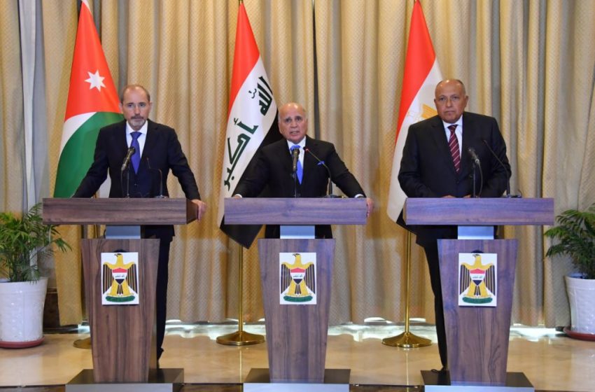  Iraq, Egypt, Jordan foreign ministers discuss economic, regional challenges