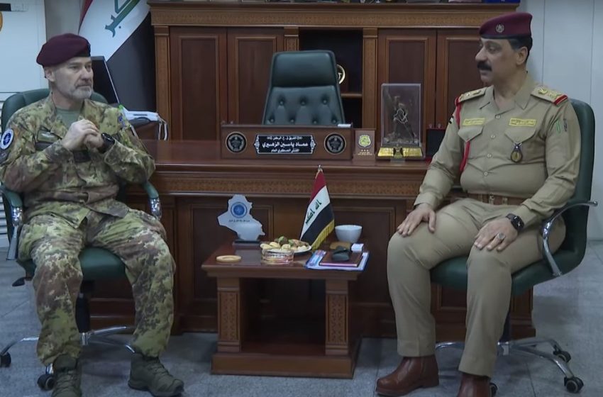  NATO commander in Iraq discusses cooperation with Iraqi Armed Forces officials
