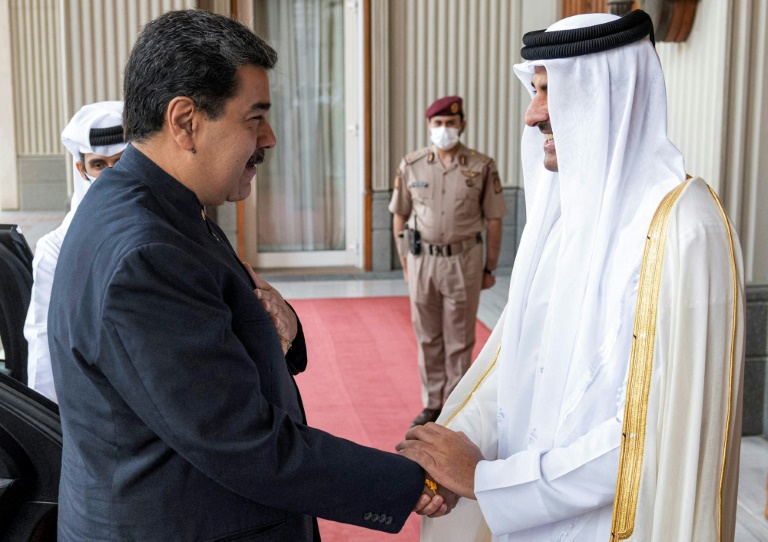  Venezuela president talks cooperation with Qatar emir