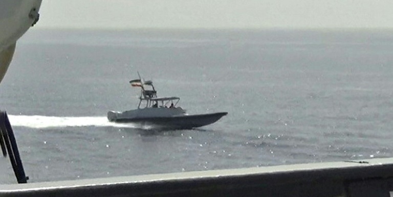  US Navy fires warning flare as Iranian speedboat approaches