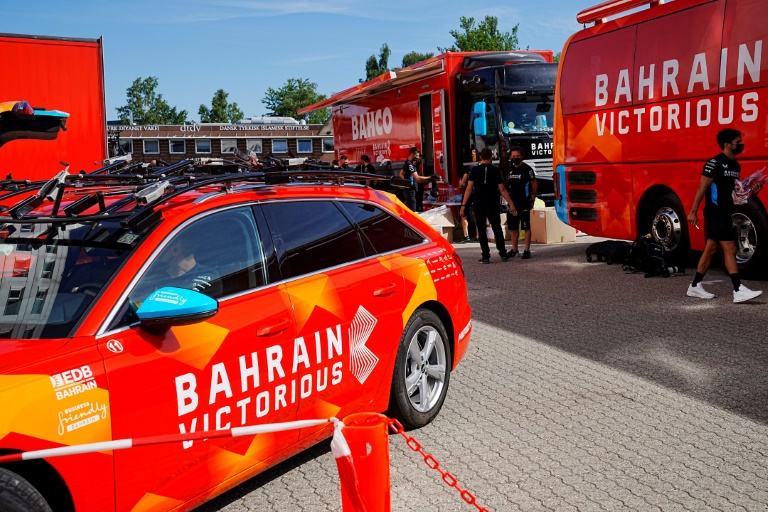  Danish police raid hotel of Tour de France team Bahrain-Victorious