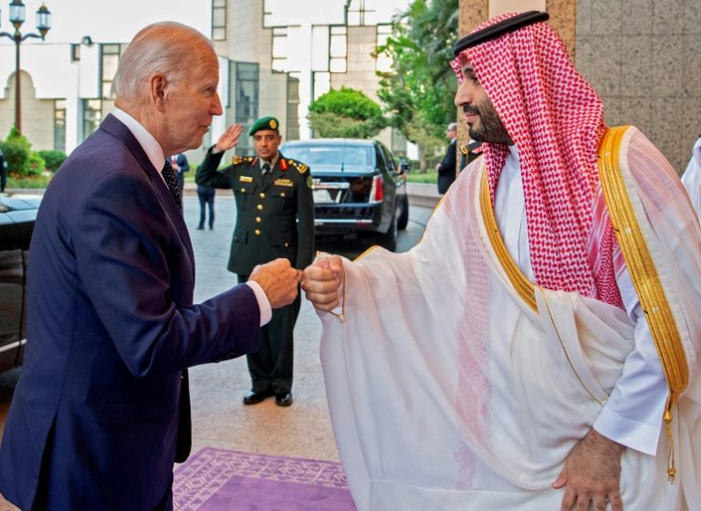  Biden’s fist-bump with Saudi crown prince seen as undermining rights pledges
