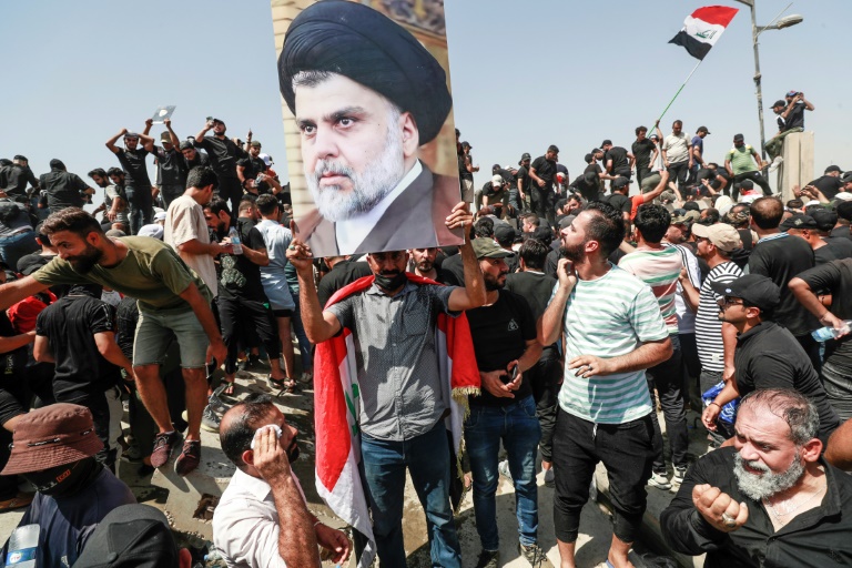  Thousands of Sadr supporters hold new protest in Baghdad