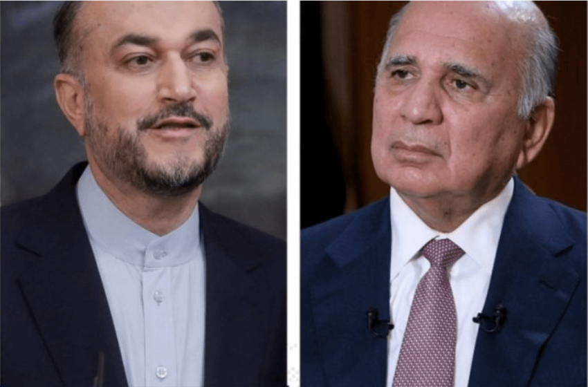  Iraqi, Iranian foreign ministers discuss Iranian-Saudi dialogue, Jeddah summit outcomes