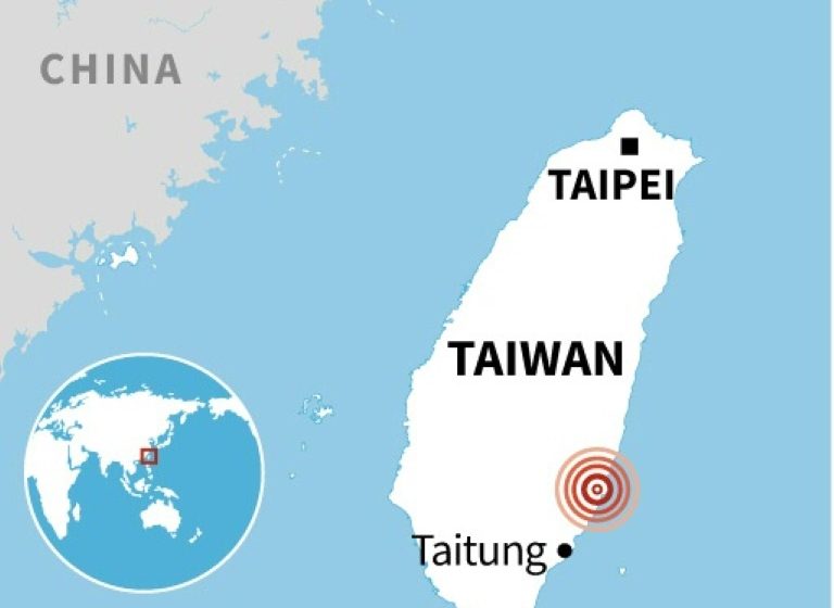  Strong quake strikes eastern Taiwan