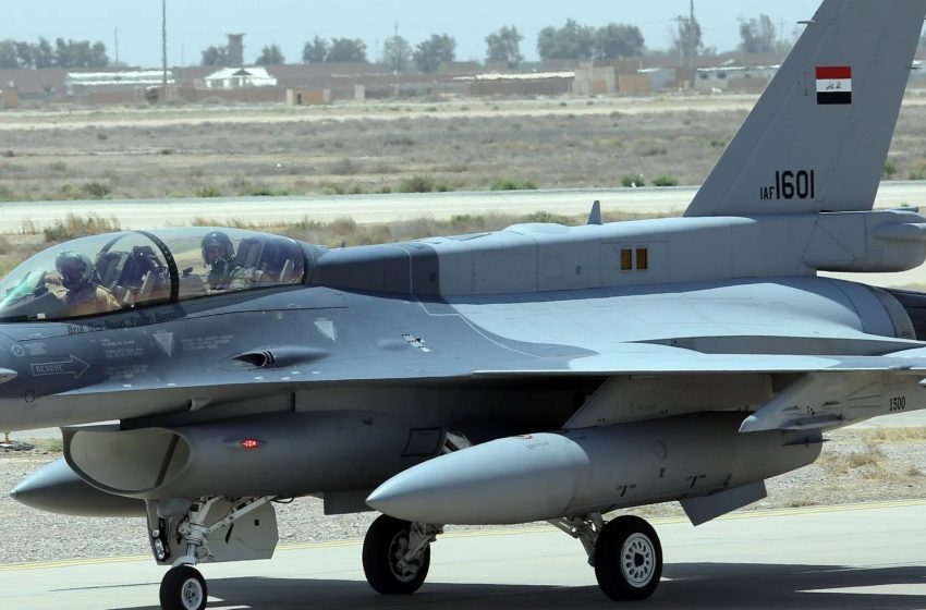  Iraqi Air Force destroys terrorist den in Hamrin Mountains