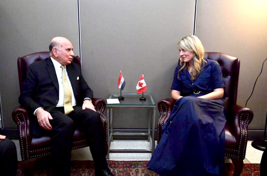  Iraqi FM meets Canadian counterpart in New York