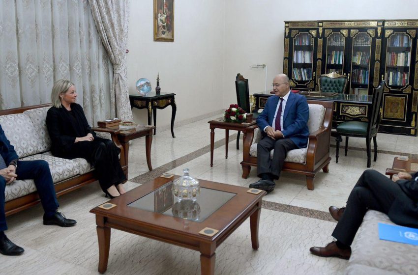  Iraqi President, UNAMI Rep. call for ending political impasse