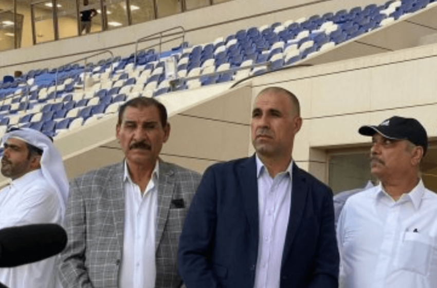  Officials from the Arab Gulf Cup visit Basra’s Al-Mina Stadium