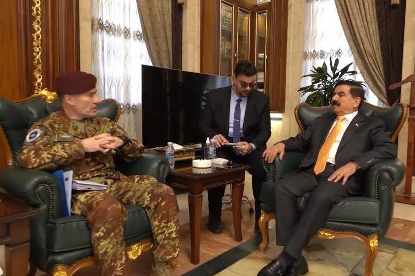  Iraqi Defense Minister discusses coordination with NATO