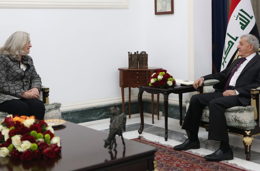  Iraqi President discusses bilateral ties with U.S. Ambassador