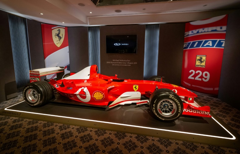  Schumacher Ferrari fetches record $15 mn at auction