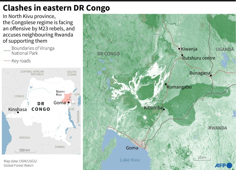  M23 rebels advance in eastern DR Congo