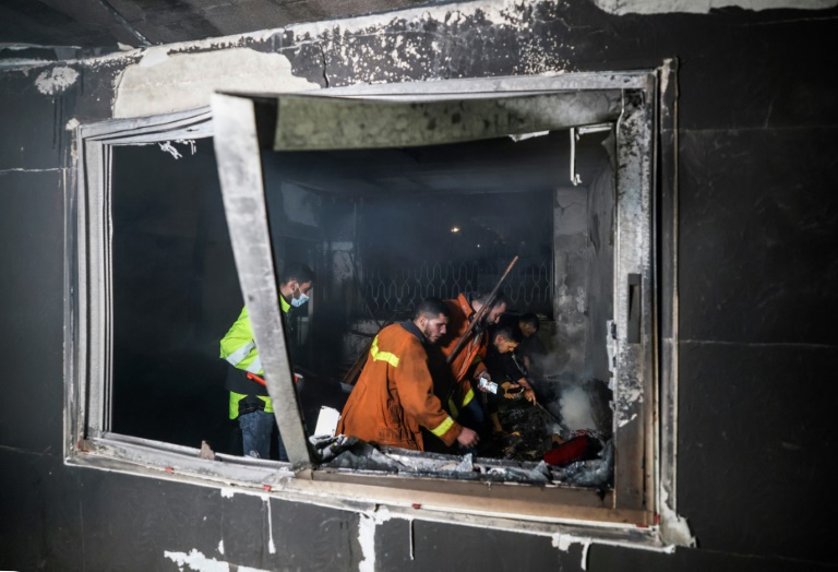  Fire at Gaza home kills 21: officials