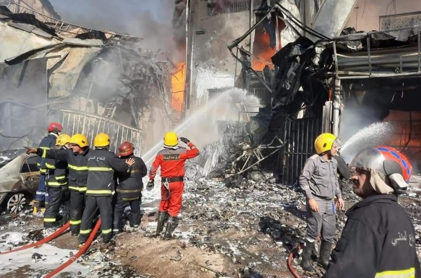  Dozens injured in building collapse due to fire in Baghdad