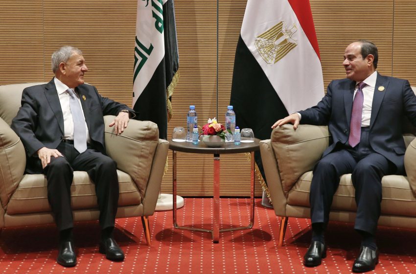  Leaders of Iraq, Egypt discuss deepening bilateral ties