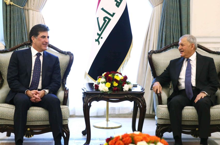  Iraqi President, Kurdistan President discuss latest developments