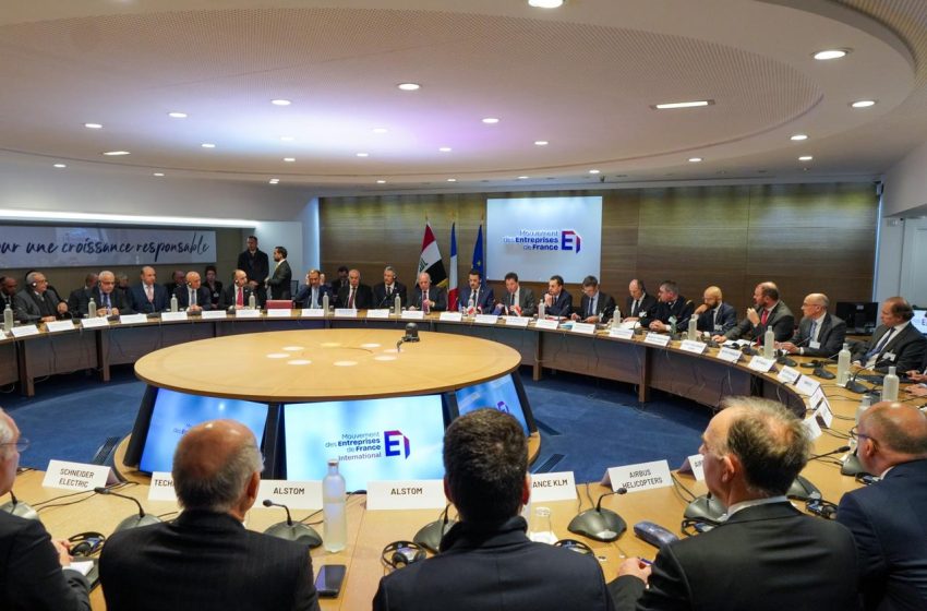  Iraqi government meets with top French corporations in Paris