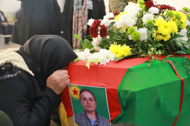  Iraqi Kurds bury activist killed in France attack