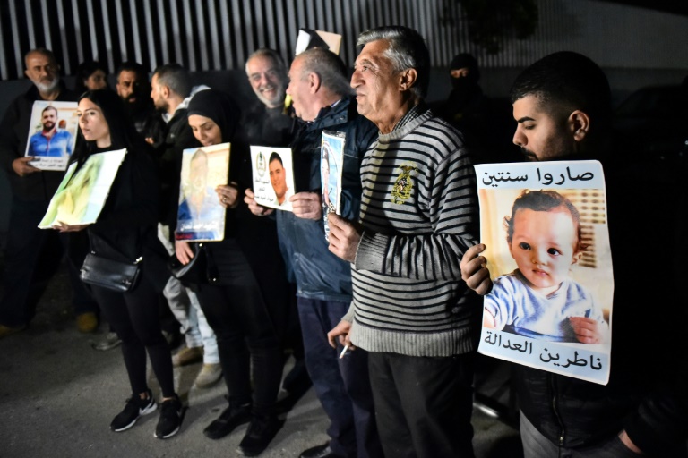  Beirut blast victims’ relatives rally for embattled probe judge