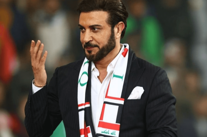  Majid Al Mohandis, Ahlam perform during Gulf Cup half-time