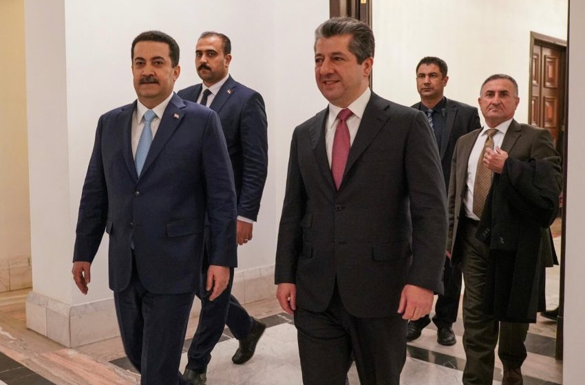  Iraqi PM discusses important national issues with Kurdistan PM