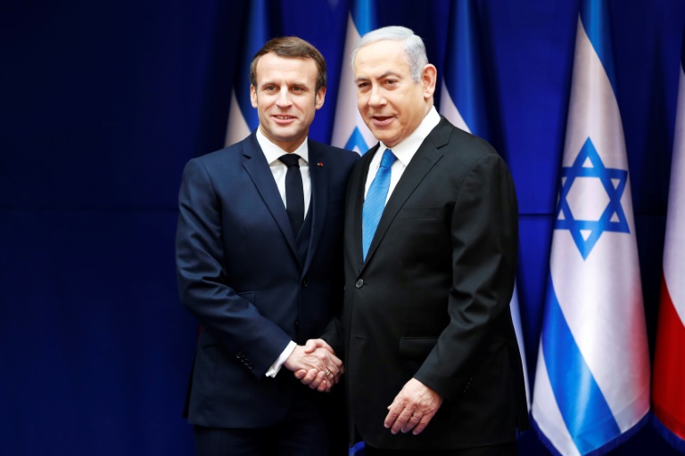  Netanyahu in Paris to press Macron on Iran