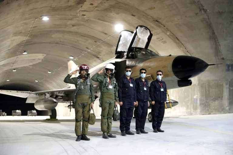  Iran unveils underground base for fighter jets