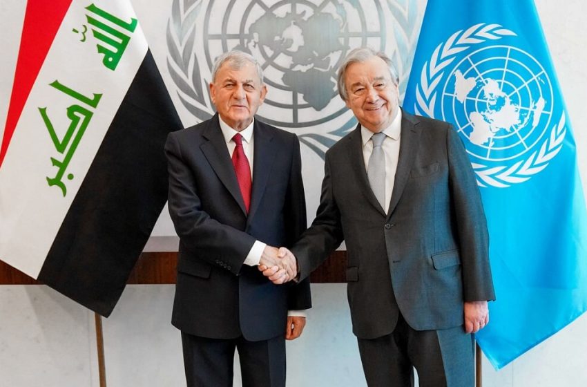  Iraqi President discusses desertification, water crisis with UN Secretary-General