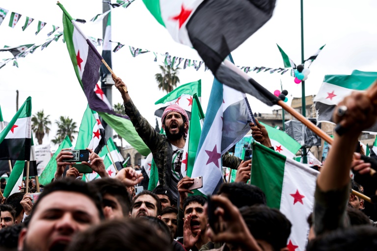  Syrians mark 12th anniversary of anti-regime uprising