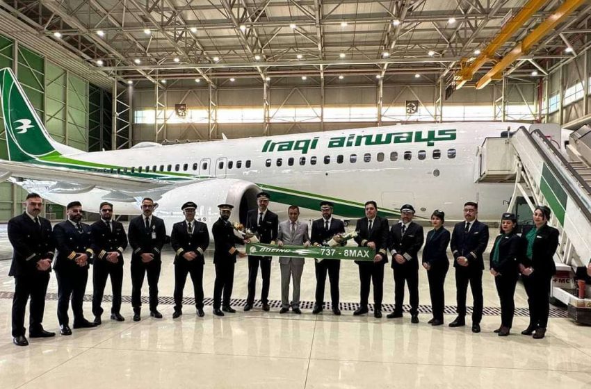  Iraqi Airways receives a Boeing 737 MAX in Baghdad