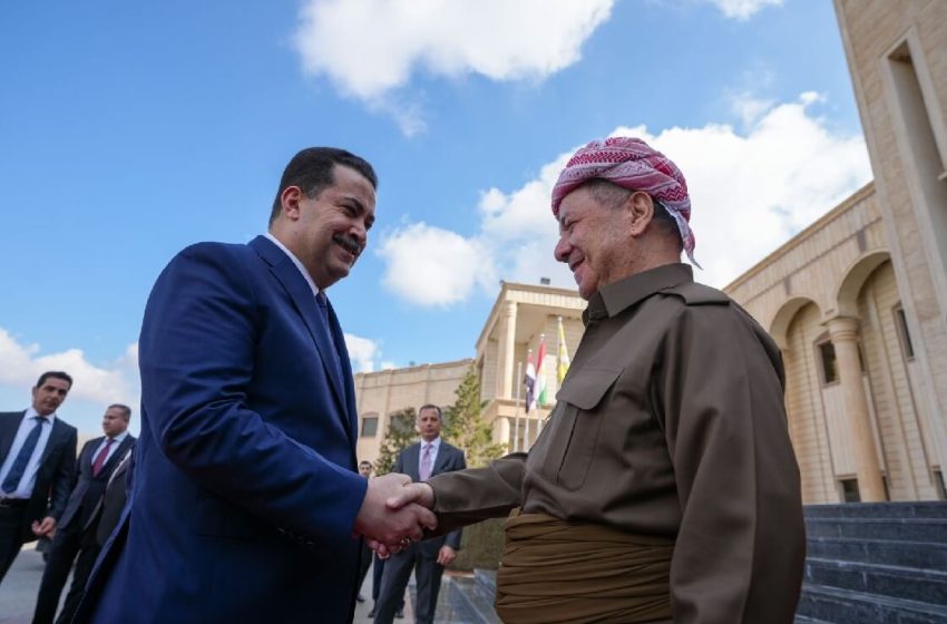  Al-Sudani meets with Masoud Barzani in Erbil