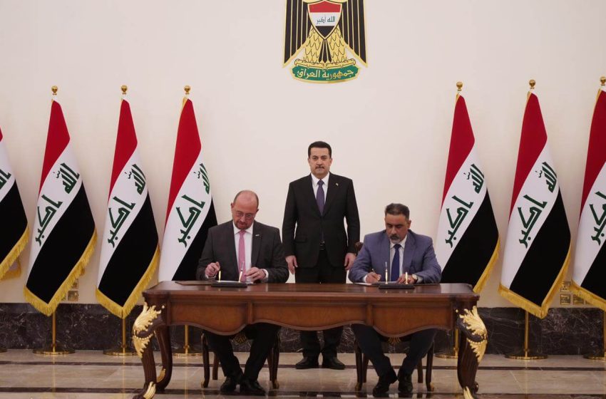  Iraqi PM attends signing ceremony for 3 contracts with Siemens