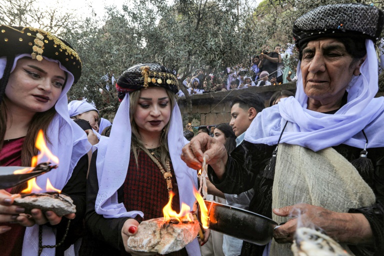  Hundreds in Iraq mark the Yazidi New Year