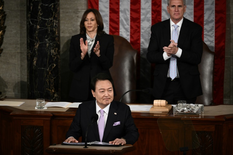  South Korea’s Yoon hails US ties at joint meeting of Congress