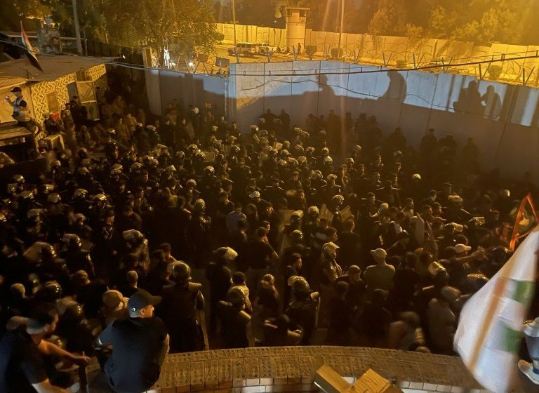  Iraqi protesters set fire to Swedish embassy in Baghdad