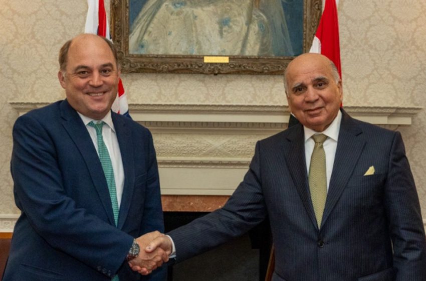  Iraqi FM discusses security, military cooperation with Britain