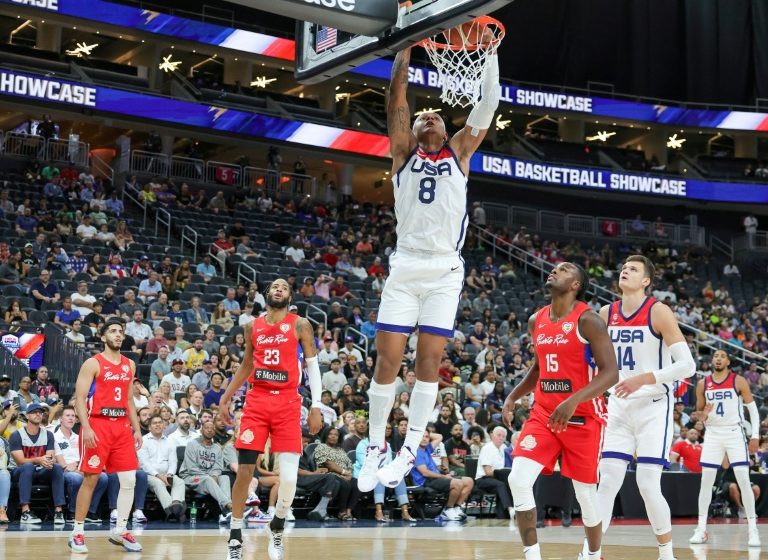  Young US NBA stars rout Puerto Rico in World Cup tuneup