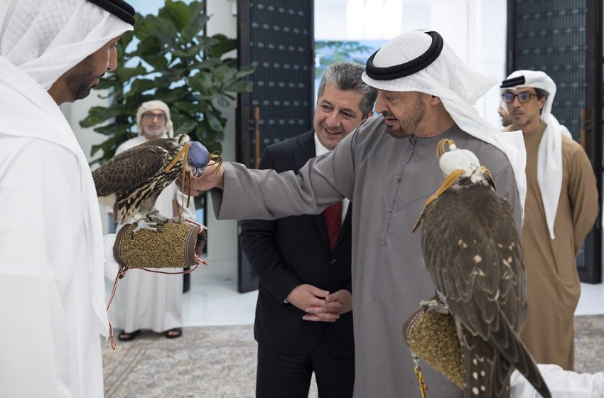  UAE’s President receives Iraqi Kurdistan’s PM in Abu Dhabi