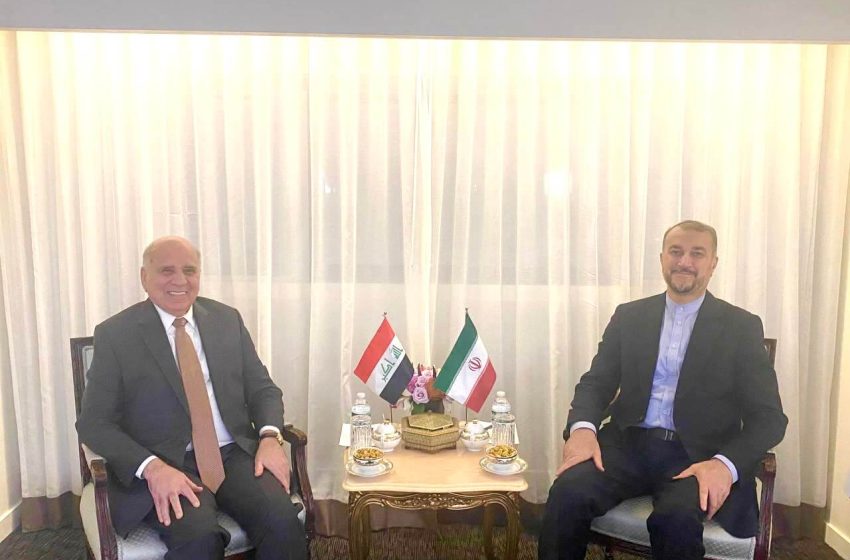  Iraqi, Iranian FMs discuss security agreement, regional developments