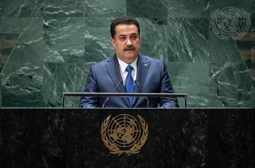  Iraqi PM delivers speech at UN General Assembly