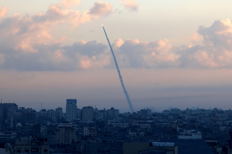  Dozens of rockets fired from Gaza towards Israel