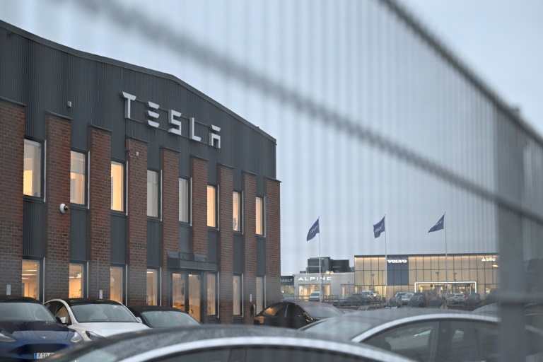  Port workers join Tesla strike in Sweden