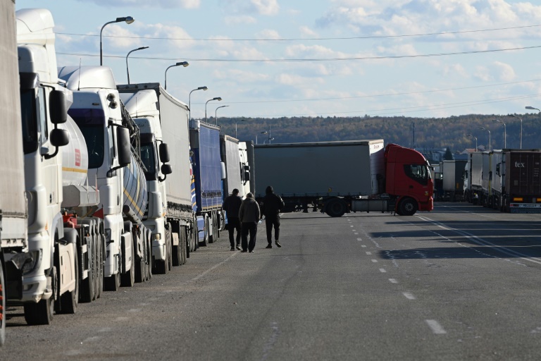  ‘Economic pressure’: Ukrainian truckers queue for days to enter Poland