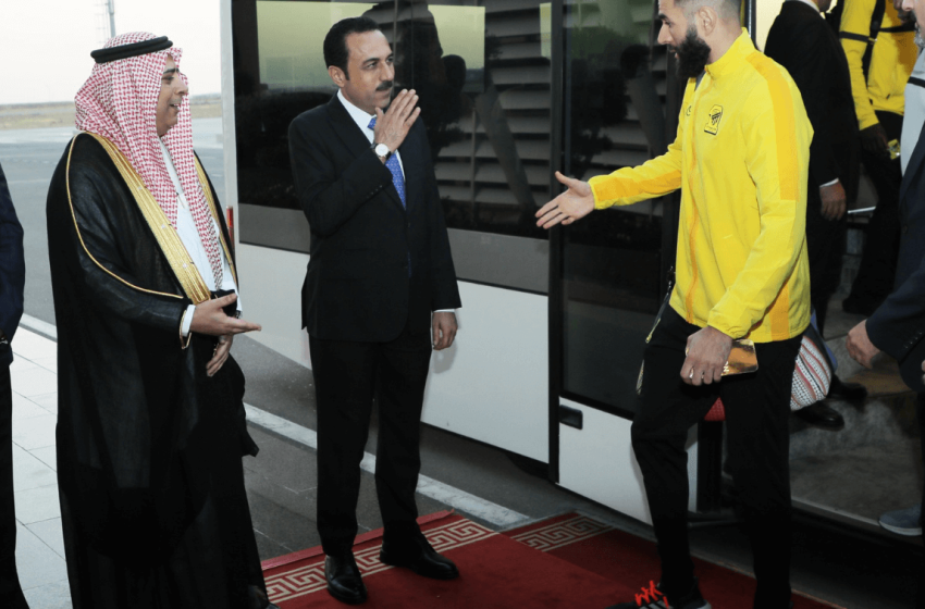  Football icons Benzema, Kanté land in Iraq to play against Al-Quwa Al-Jawiya