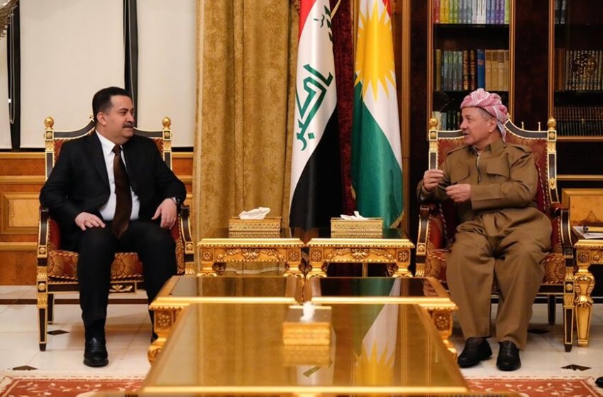  Iraqi PM, KDP leader discuss security, political developments