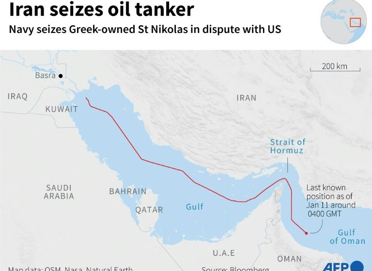  Iran seizes oil tanker off Oman in dispute with US